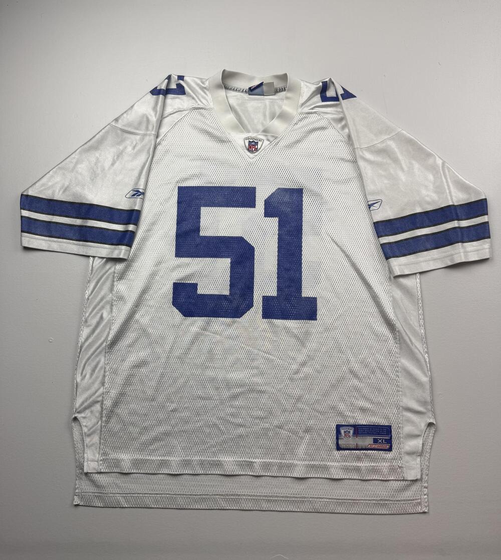 Dallas Cowboys Football Jersey Mens XL White NFL Reebok On Field Kevin Hardy 51